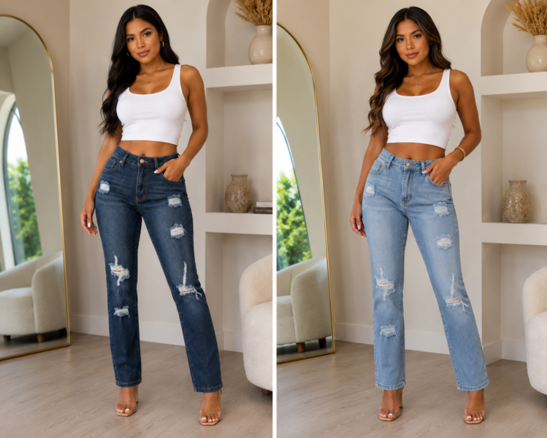 MAHON SKINNY LEG DENIM/DARK DENIM 