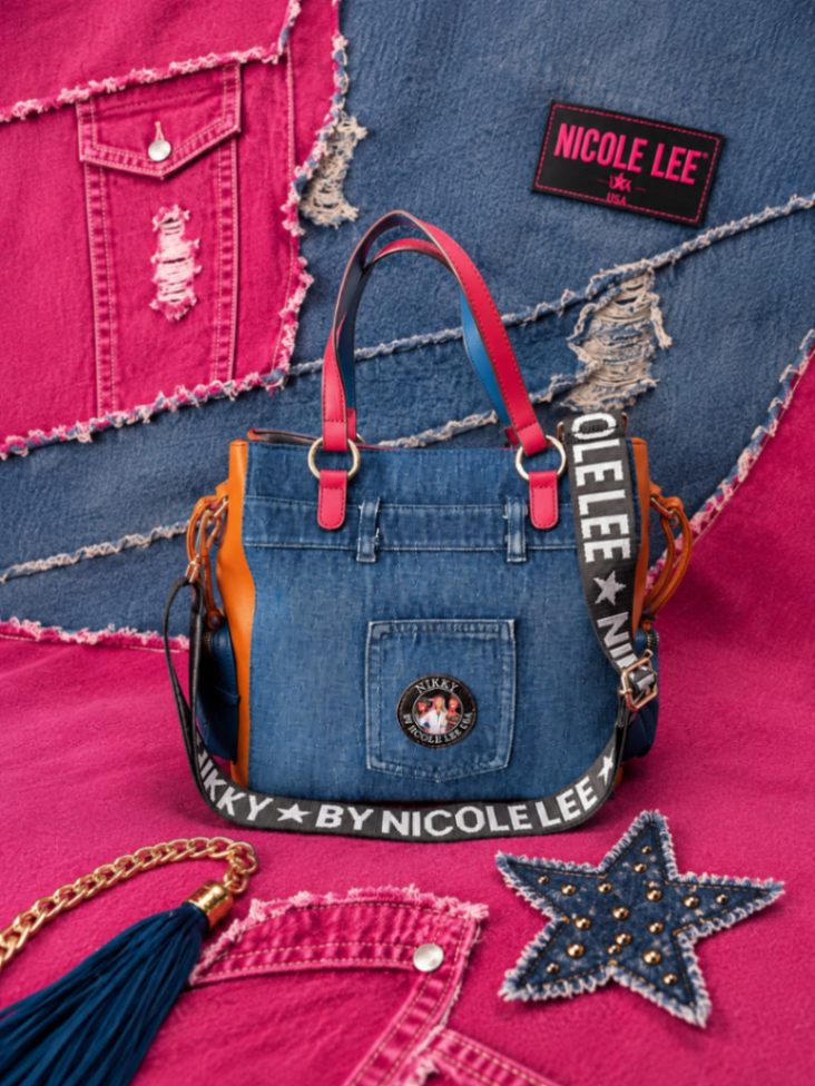 CARTERA NIKKY BY NICOLE LEE EN MAHON CON BOLSILLO FRENTE