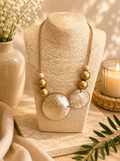 COLLAR 4 BOLAS EN DORADAS CIRCULOS