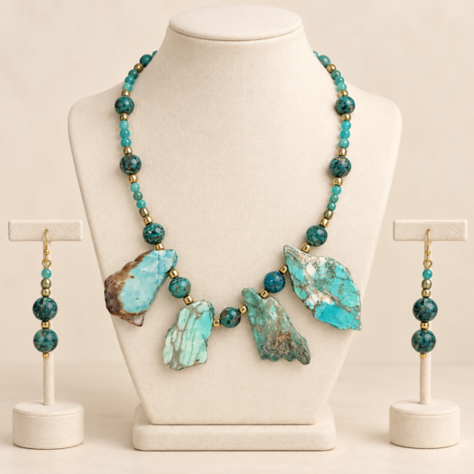 COLLAR AZUL TURQUEZA STONE