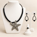 COLLAR SET STARFISH BLACK