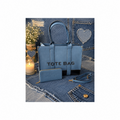 CARTERA TOTE BAG DARK BLUE